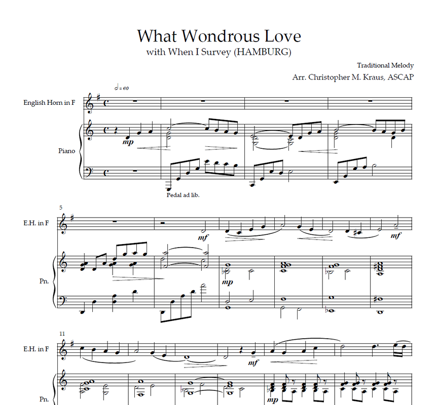 Cover of What Wondrous Love (with When I Survey)